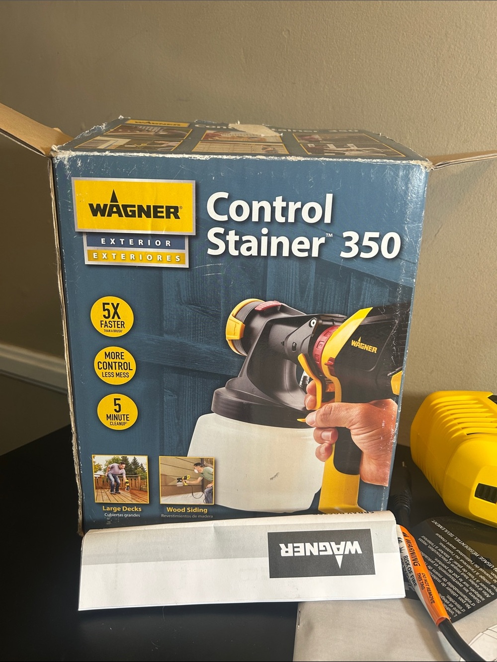 Wagner Control Stainer 350 HVLP Handheld Paint & Stain Sprayer 0529041